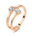 Double Round CZ Ring NSR-821